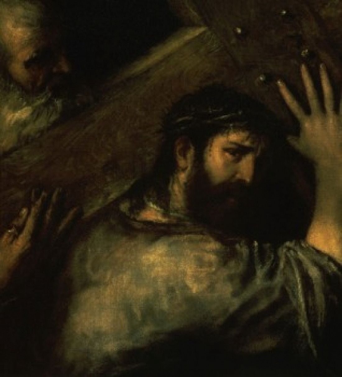 Christ Carrying the Cross 1560 Titian ( 147789-1576 Venetian) Hermitage Museum St Petersburg Canvas Art - (24 x 36)