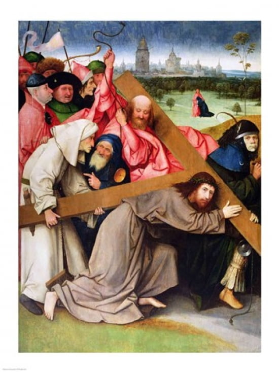 Christ Carrying the Cross Canvas Art - Hieronymus Bosch (18 x 24)