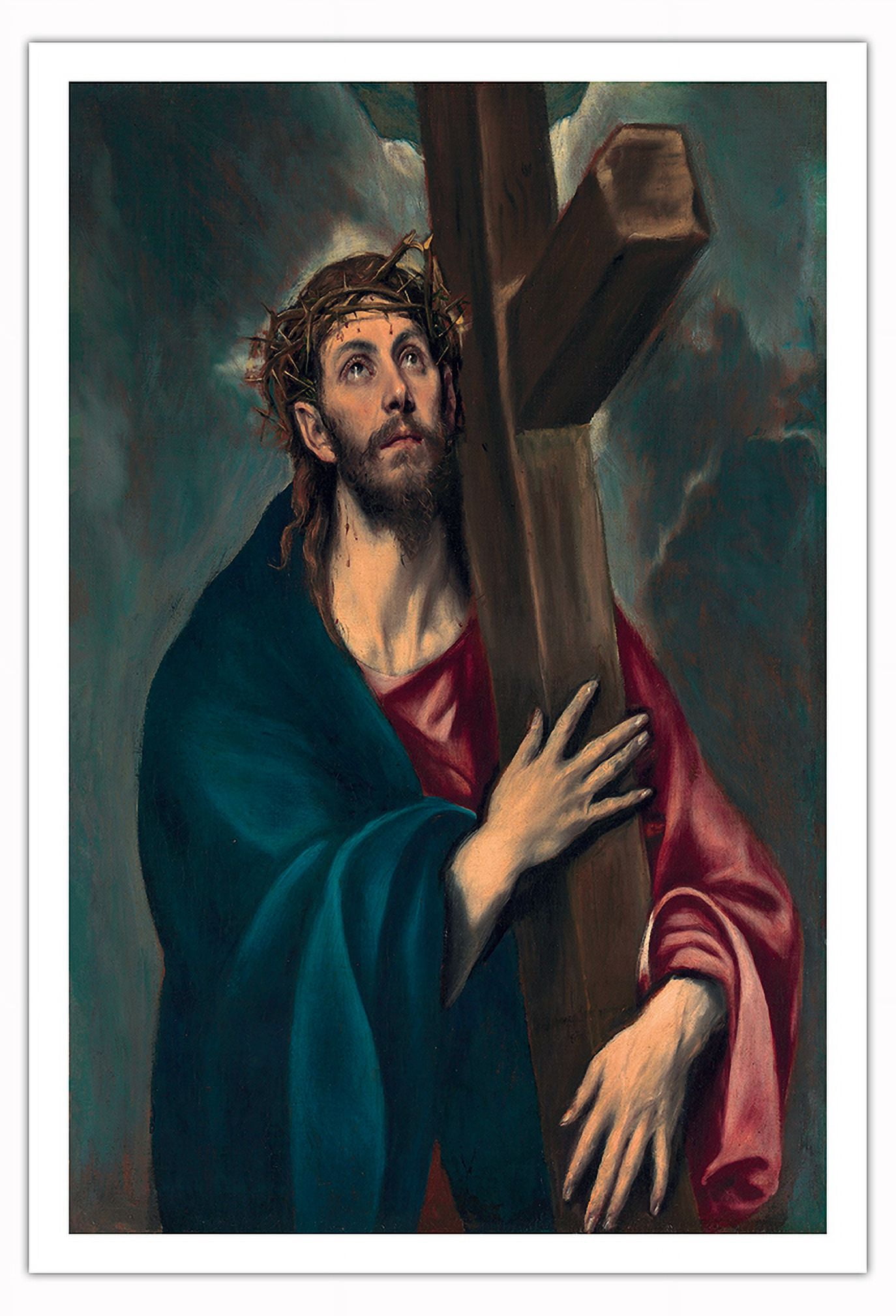 Christ Carrying the Cross - Vintage Religious Art by El Greco c.1577 ...