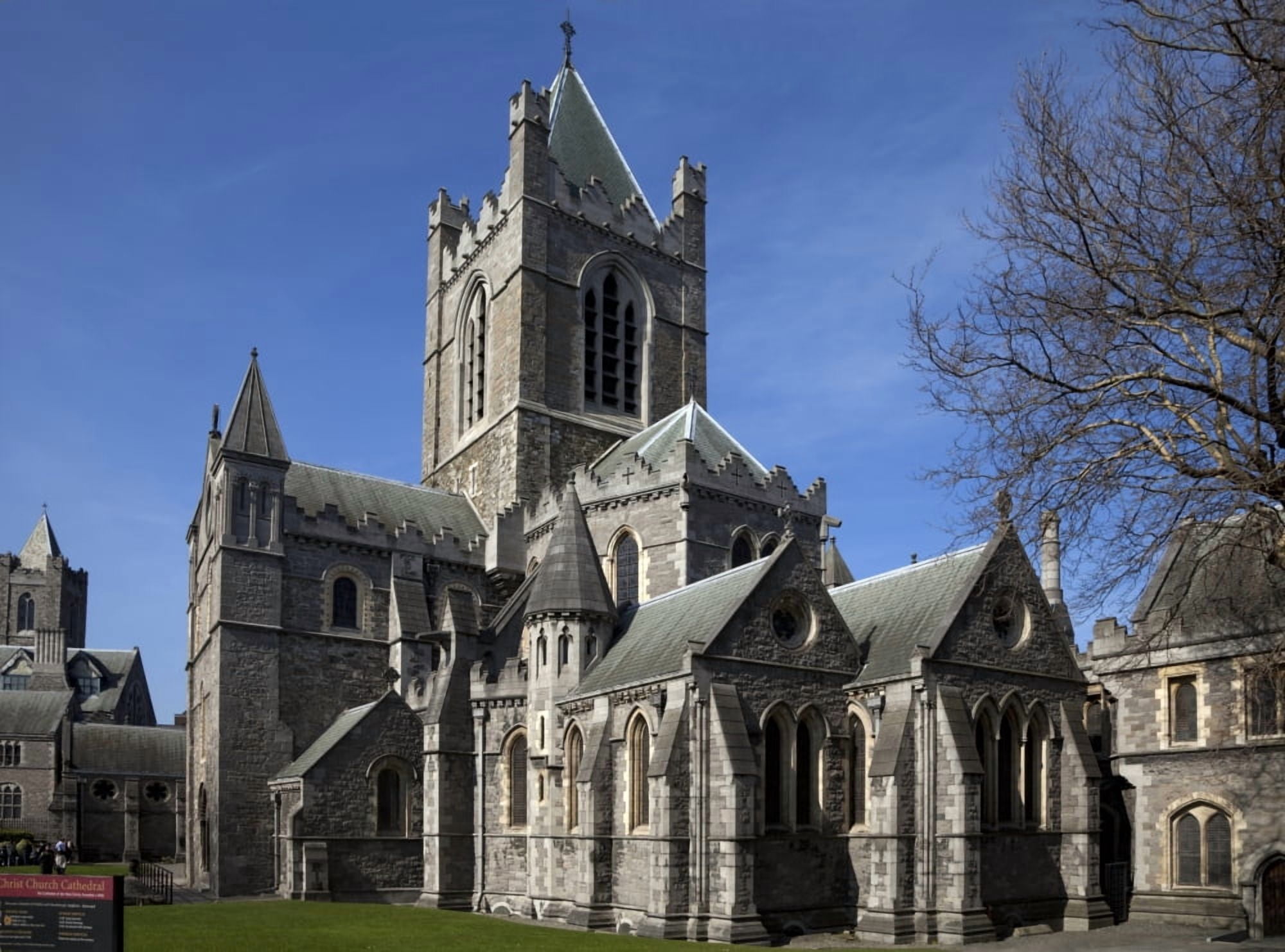 Christ Church Cathedral Rebuilt in 1878 Dublin City Ireland Canvas Art - Panoramic Images (36 x 12)