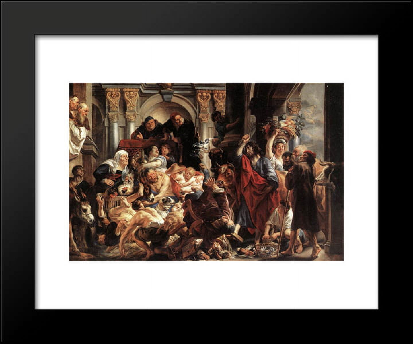 Christ Driving the Merchants from the Temple 20x24 Framed Art Print by ...