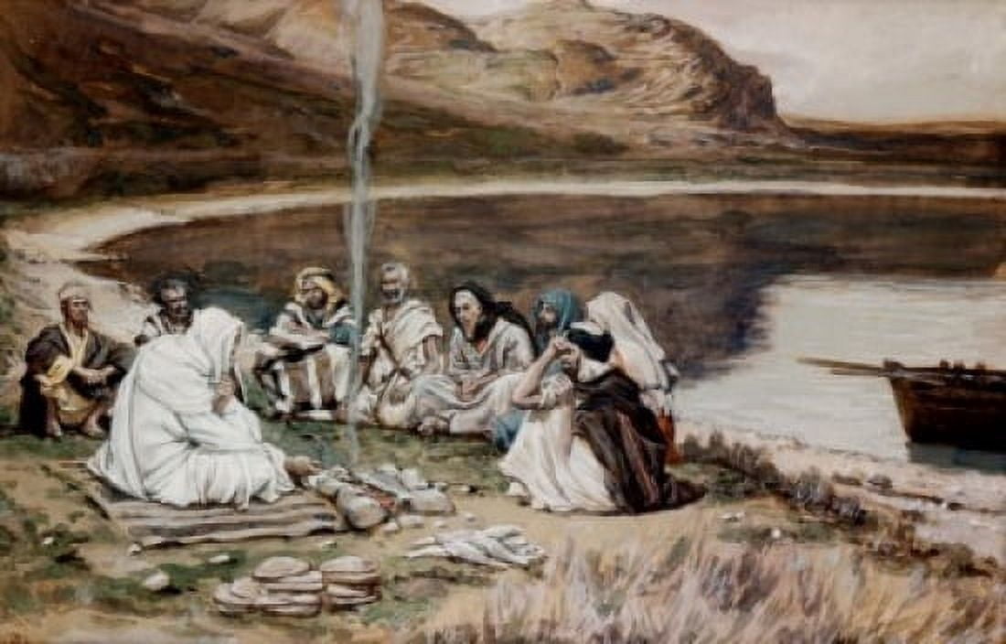 Christ Eating with his Disciples James Tissot (1836-1902 French) Canvas Art - James Tissot (18 x 24)