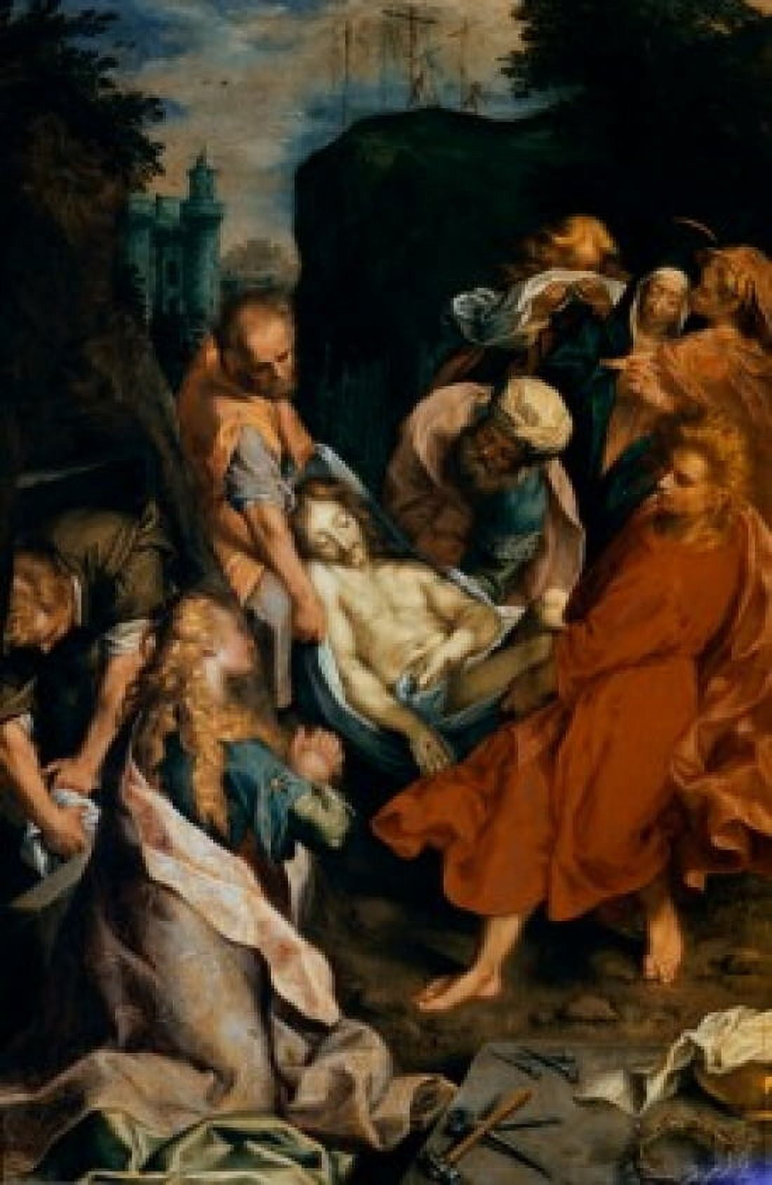 Christ Entombed Frederico Barocci (ca1535-1612 Italian) Art CollectionUniversity of Gottingen Germany Canvas Art - Frederico Barocci (18 x 24)