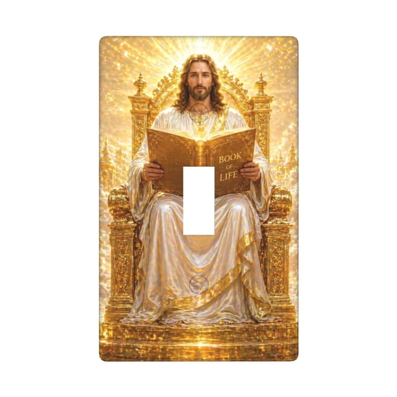 Christ Faith Believe Jesus Single Toggle Light Switch Plate, 1 Gang Outlet Cover