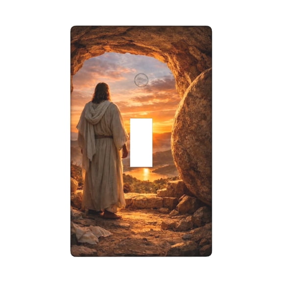 Christ Faith Believe Jesus Single Toggle Light Switch Plate, 1 Gang Outlet Cover