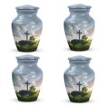 thumbnail image 1 of Christ Garden Tree Background - Cremation Urn For Human Ashes - Small Urn For Human Ashes - Urn For Ashes For Women - Ash Holder (Size-3inch,4pcs), 1 of 1