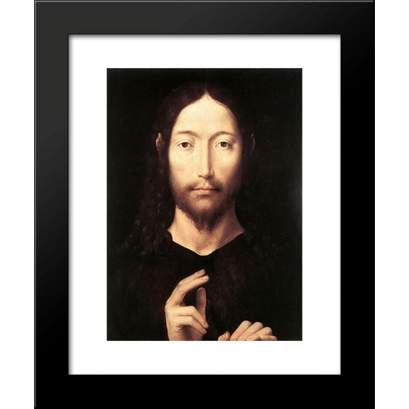 Christ Giving His Blessing 20x24 Framed Art Print by Memling, Hans