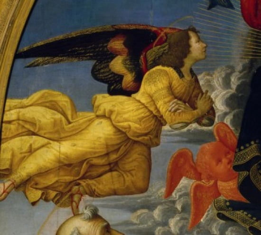 Christ in Glory (Detail) 1492 Domenico Ghirlandaio (1449-1494 Florentine) Tempera on Wood Panel Pinacoteca Volterra Italy Canvas Art - Domenico Ghirlandaio (18 x 24)