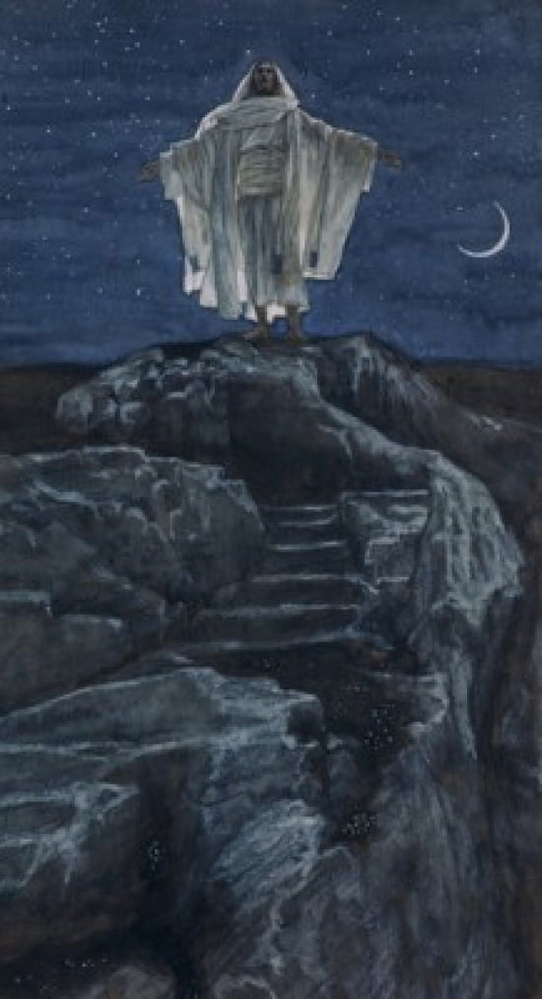 Christ Goes to the Mountain to Pray James Tissot (1836-1902 French) Canvas Art - James Tissot (18 x 24)