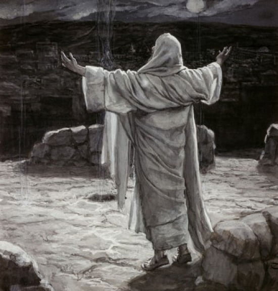 Christ Going to the Mount of Olives at Night James Tissot (1836-1902French) Canvas Art - James Tissot (24 x 36)