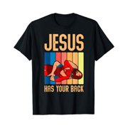 Christ Has Your Back Vintage Wrestler Wrestling T-Shirt