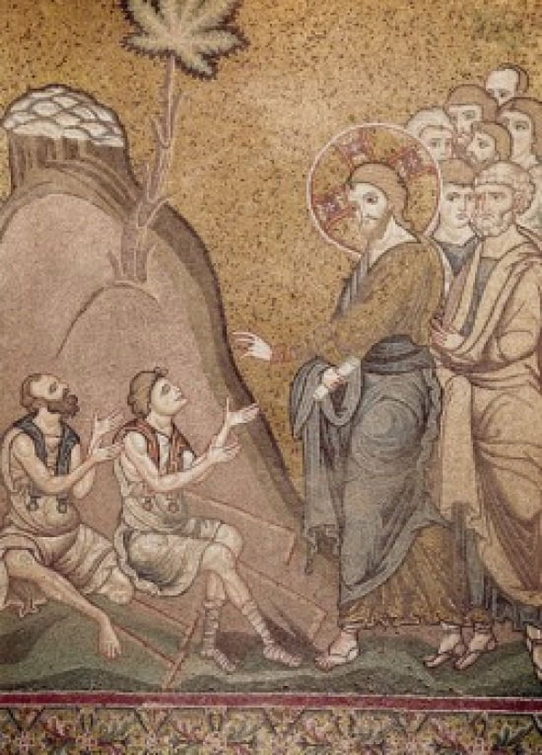 Christ Healing the Sick Mosaic San Vitale Ravenna Italy Canvas Art - (18 x 24)