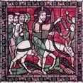 thumbnail image 1 of Christ & His Apostles Returning to Jerusalem 12th Century Stained Glass Chartres Cathedral France Print, 1 of 1