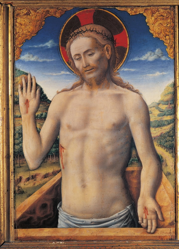 Christ In The Sarcophagus (Jesus Christ Stretching Out Of The Sepulcher) Canvas Art - (24 x 36)