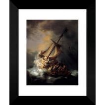 Christ In The Storm On The Sea Of Galilee 20x24 Framed Art Print by Rembrandt