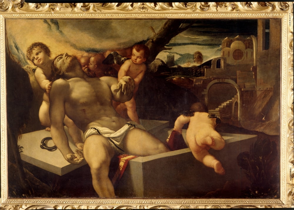 Christ In The Tomb Canvas Art -  (24 x 18)