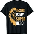 thumbnail image 1 of Christ Is My Superhero Christian Religious T-Shirt, 1 of 5