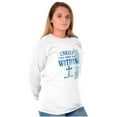 thumbnail image 1 of Christ Lives Within Holy Spirit Women's Long Sleeve T Shirt Brisco Brands S, 1 of 6