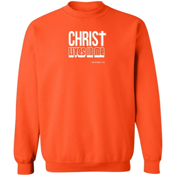 Christ Lives in Me Men’s Crewneck Sweatshirt