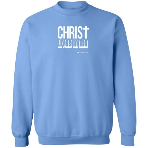 Christ Lives in Me Men’s Crewneck Sweatshirt