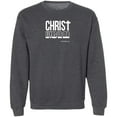 thumbnail image 1 of Christ Lives in Me Men’s Crewneck Sweatshirt, 1 of 10