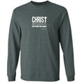 thumbnail image 1 of Christ Lives in Me Men’s LS Ultra Cotton Tee Shirt, 1 of 10