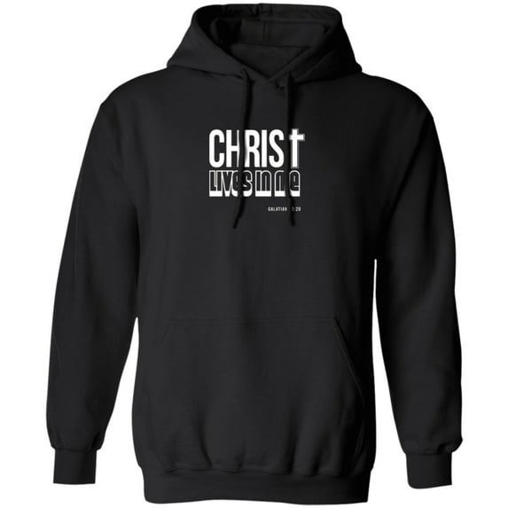 Christ Lives in Me Men’s Pullover Hoodie