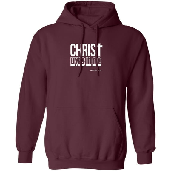Christ Lives in Me Men’s Pullover Hoodie