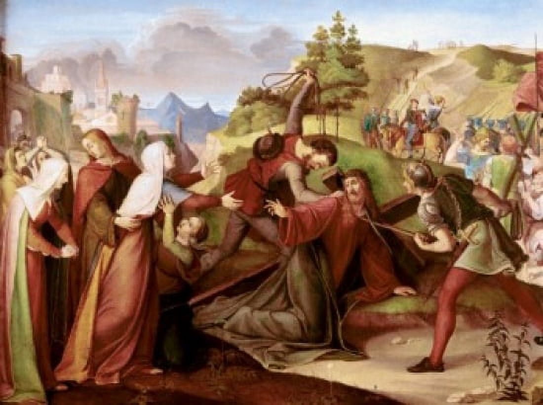 Christ On His Way to Golgotha Wilhelm Schadow (1788-1862 German) Canvas Art - Wilhelm Schadow (24 x 36)