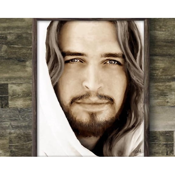 Christ Portrait Print, Christ Painting, Christ Portrait, Christ Picture, Christ Lds Picture, Christian Gift UNFRAMED