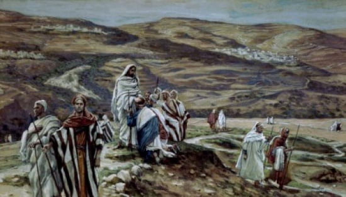 Christ Sending Out the Seventy Disciples Two by Two James Tissot (1836-1902 French) Canvas Art - James Tissot (18 x 24)