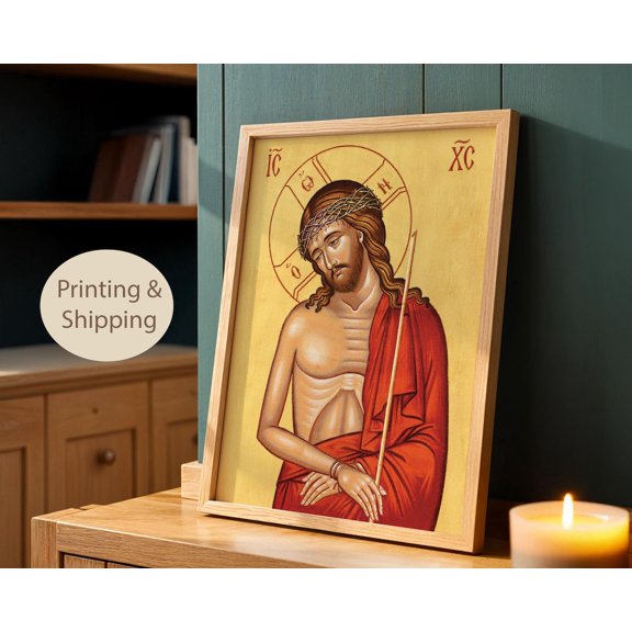 Christ The Bridegroom Icon Print, Orthodox Christian Art