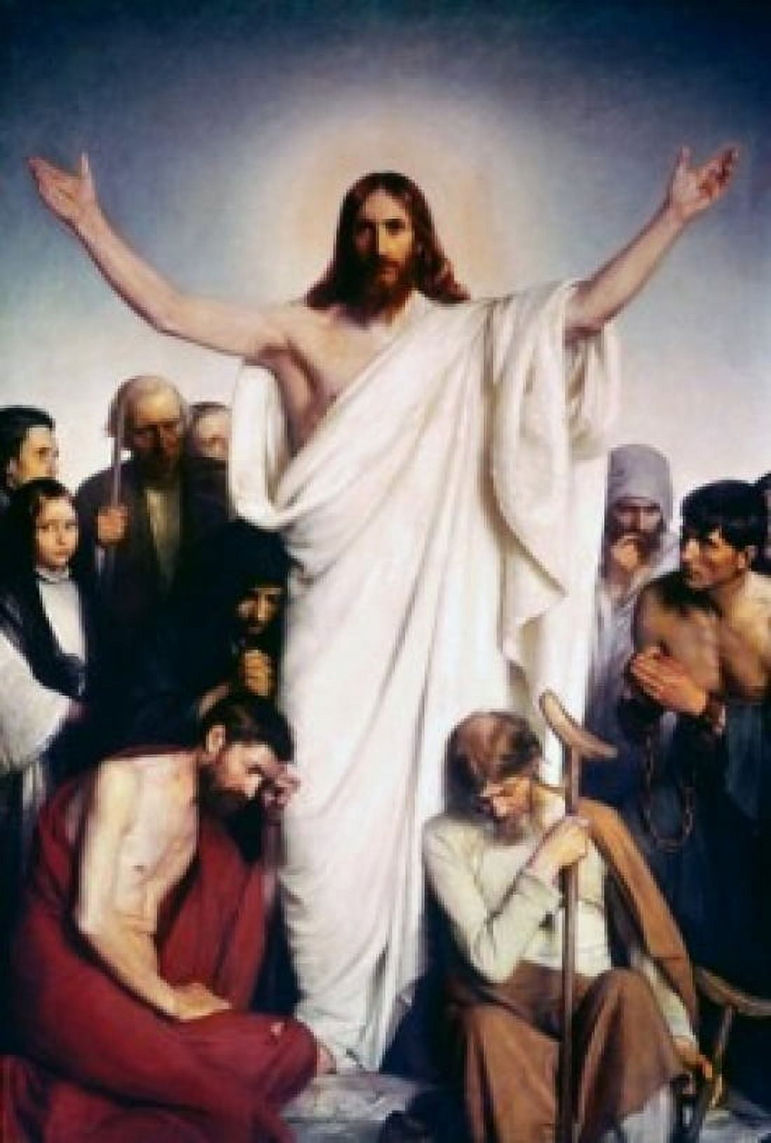 Christ The Comforter Carl Heinrich Bloch (1834-1890 Danish) Canvas Art - Carl Heinrich Bloch (24 x 36)