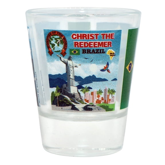 Christ The Redeemer Rio De Janeiro Brazil Wonders of the World Collection Shot Glass