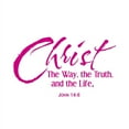 thumbnail image 1 of Christ, The Way, The Truth.. Vinyl Decal - Medium - Hot Pink, 1 of 2