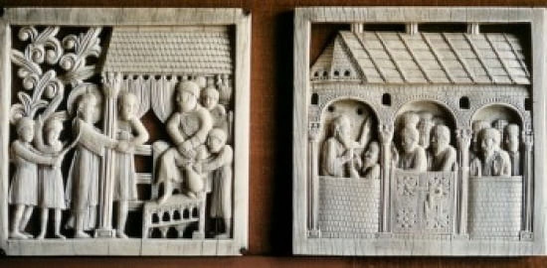 Christ With PilateThe Last Supper Artist Unknown Ivory Canvas Art - (18 x 24)