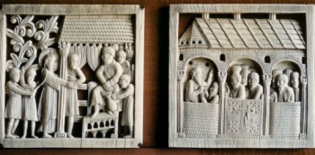 Christ With PilateThe Last Supper Artist Unknown Ivory Canvas Art - (24 x 36)