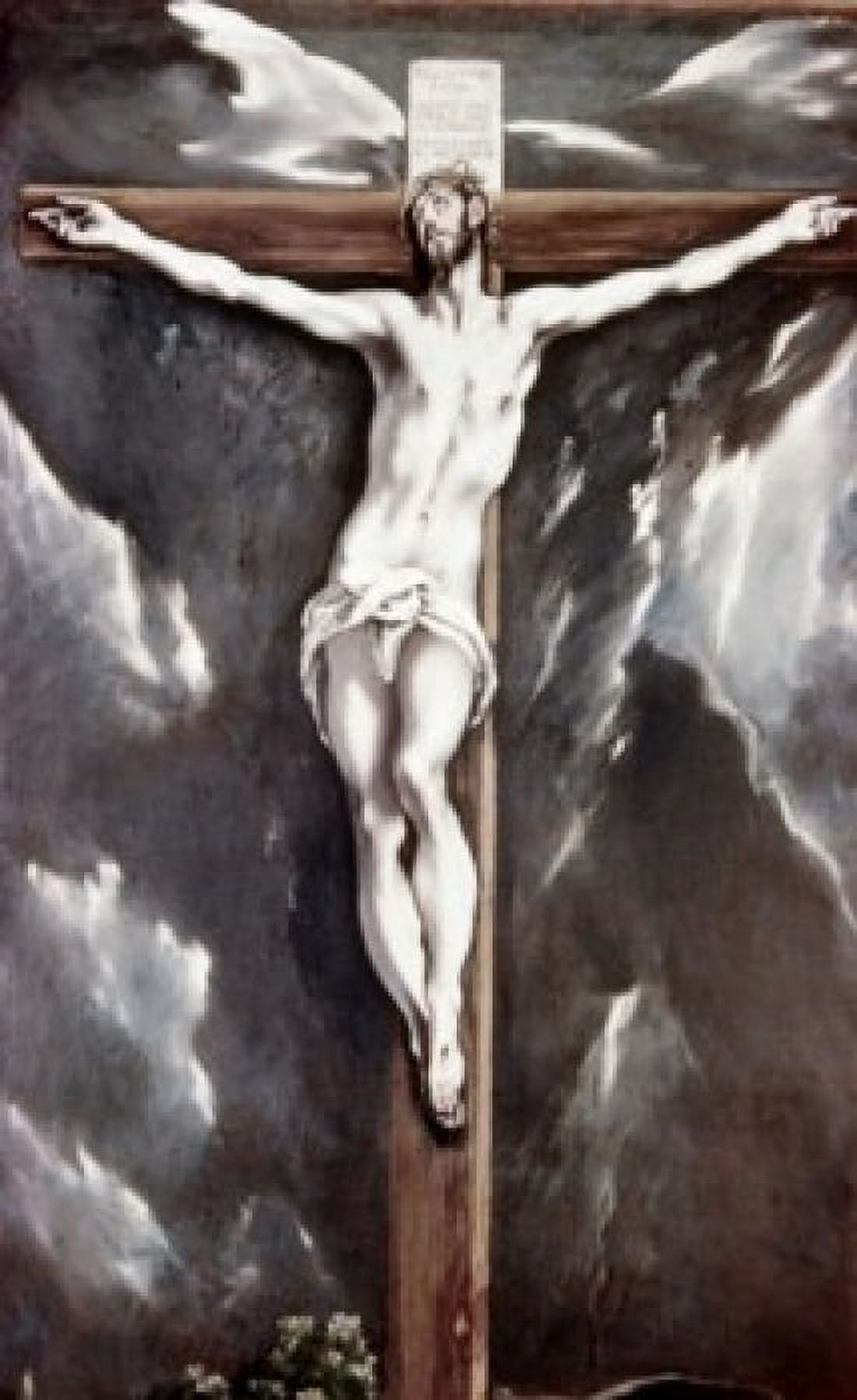 Christ With the Cross El Greco (1541-1614Greek) Museo de Art de Cataluna Barcelona Spain Canvas Art - El Greco (18 x 24)