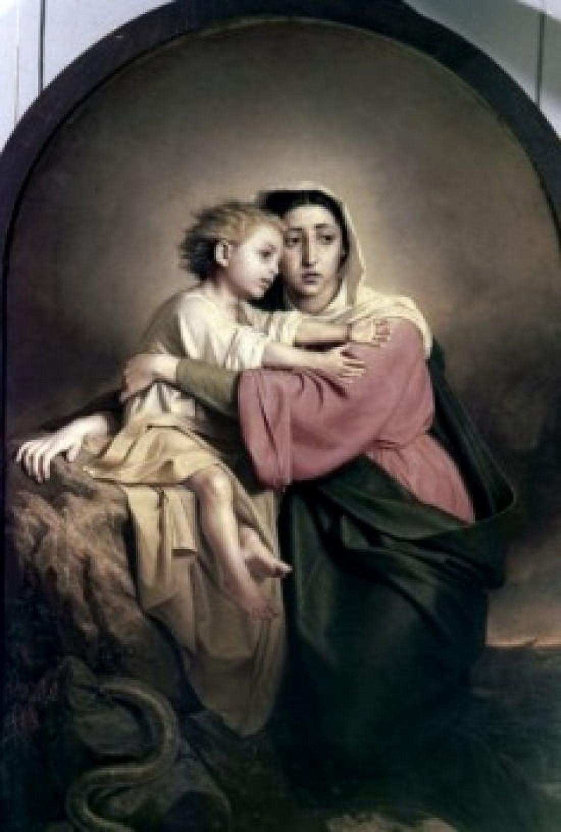 Christ and Our Lady by Vasili Grigorevich Perov 1834-1882 Canvas Art - Vasili Grigorevich Perov (24 x 36)