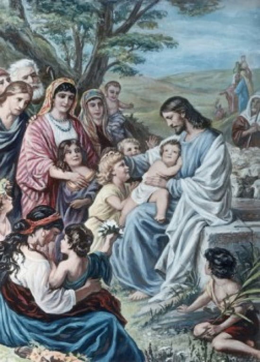 Christ and the Children Berhard Plockhorst (1825-1907German) Canvas Art - Berhard Plockhorst (18 x 24)