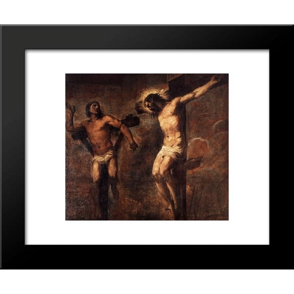 Christ and the Good Thief 20x24 Framed Art Print by Titian