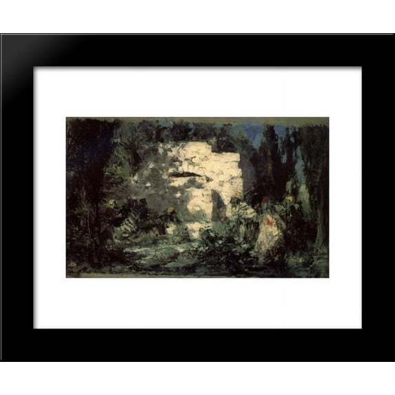 Christ and the Sinner 20x24 Framed Art Print by Polenov, Vasily