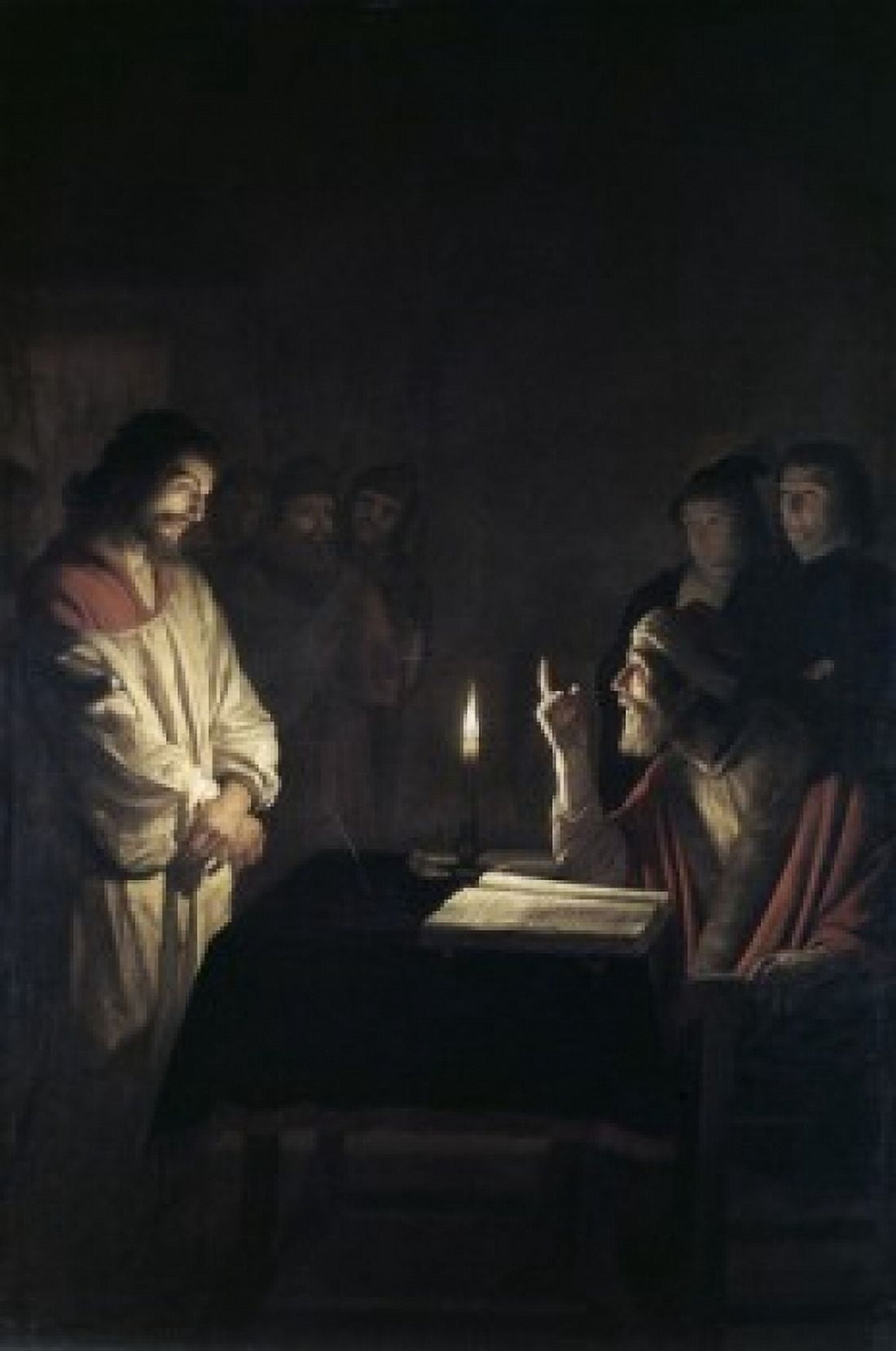 Christ before the High Priest Gerrit van Honthorst (1590-1656 Dutch) National Gallery London Canvas Art - Gerrit van Honthorst (24 x 36)
