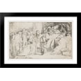 thumbnail image 1 of Christ disputing with the doctors 40x26 Large Black Wood Framed Print Art by Rembrandt, 1 of 2