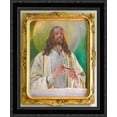 thumbnail image 1 of Christ in Emmaus 20x24 Black Ornate Wood Framed Canvas Art by Malczewski, Jacek, 1 of 2