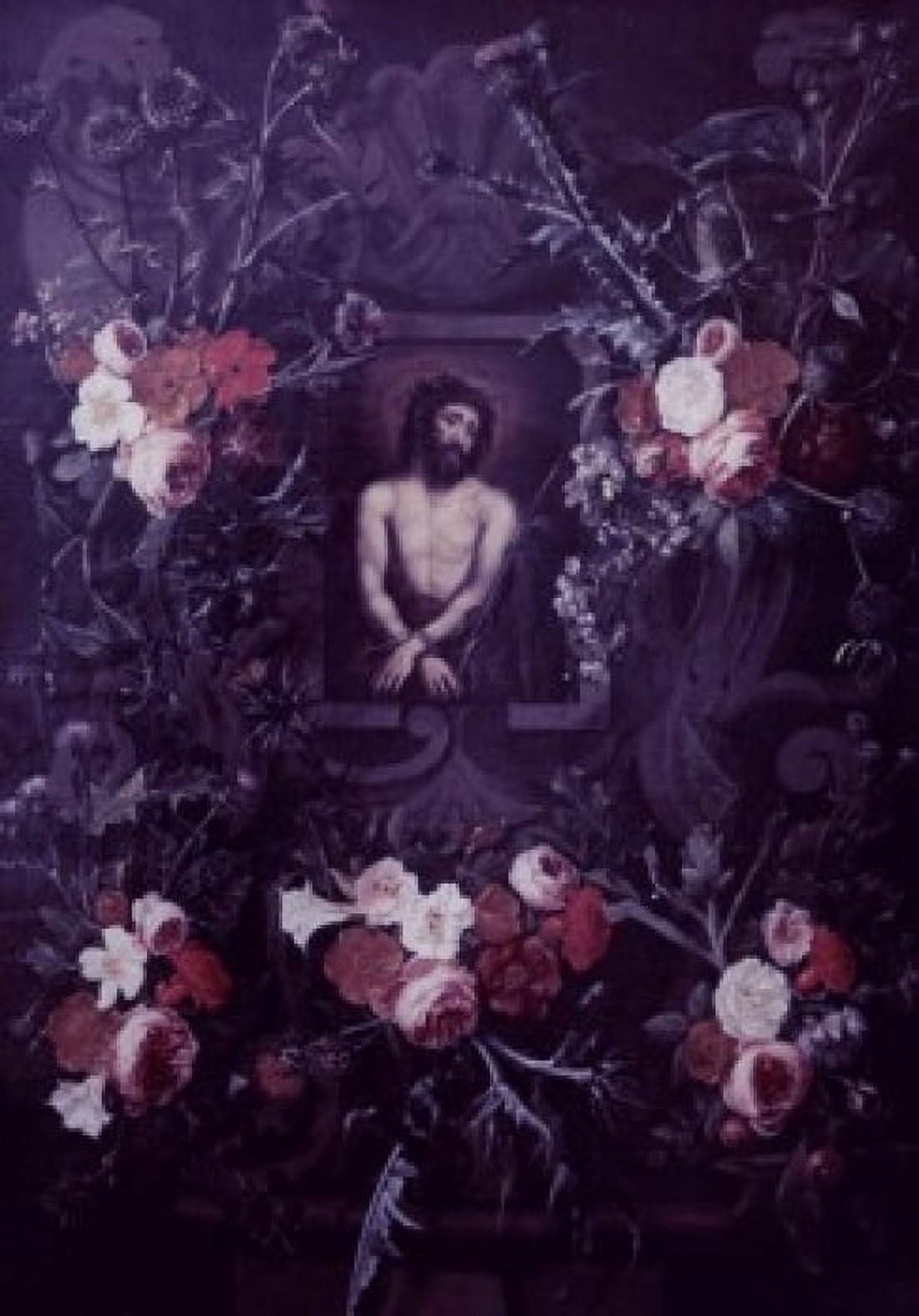 Christ in a Wreath of Flowers Hendrick ter Brugghen (1587-1629Dutch) Canvas Art - Hendrick ter Brugghen (18 x 24)