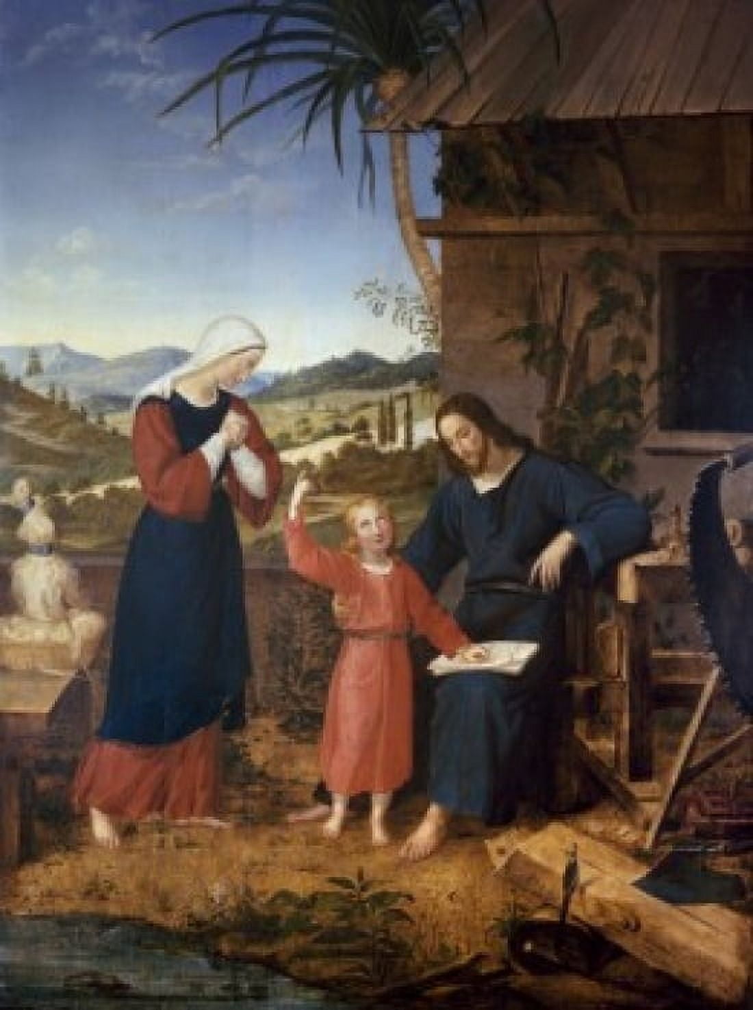Christ in the Carpenter Shop John von Leonardshof (1795-1822 German) Canvas Art - John von Leonardshof (24 x 36)