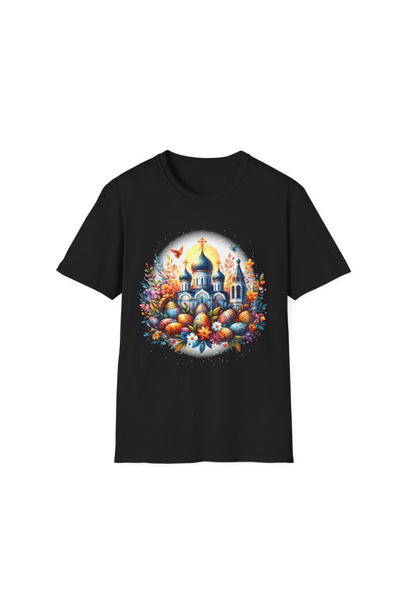 Christ is Risen Greek Russian Eastern Orthodox Pascha Easter Mens T Shirt