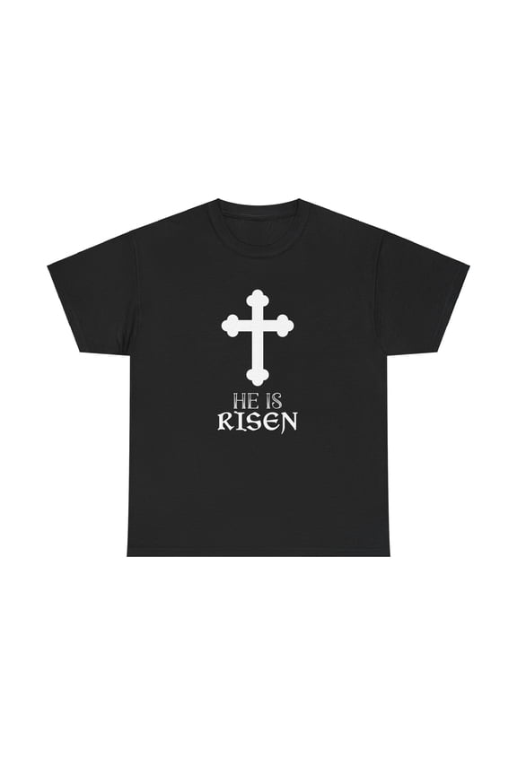 Christ is Risen Greek Russian Eastern Orthodox Pascha Easter Mens T Shirts Plus Size Big and Tall