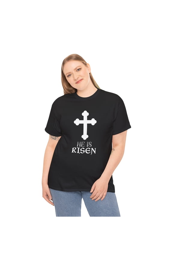 Christ is Risen Greek Russian Eastern Orthodox Pascha Easter Plus Size Clothing for Women